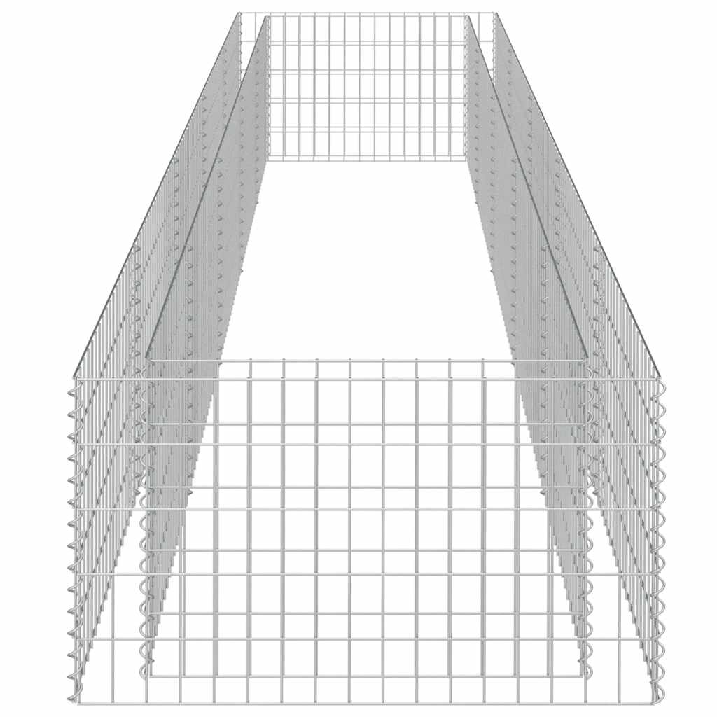Gabionen-Hochbeet Verzinkter Stahl 450×90×100 cm