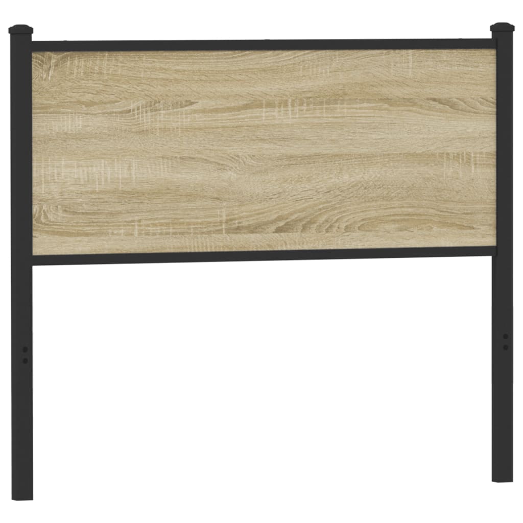 Ersatz-Kopfteil Räuchereiche 75 cm Holzwerkstoff und Stahl