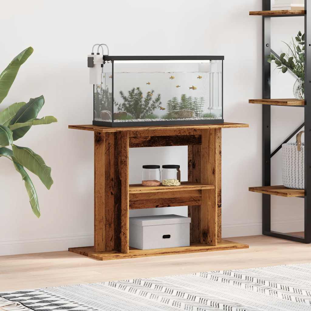 Aquariumständer Weiß 60x30x60 cm Holzwerkstoff