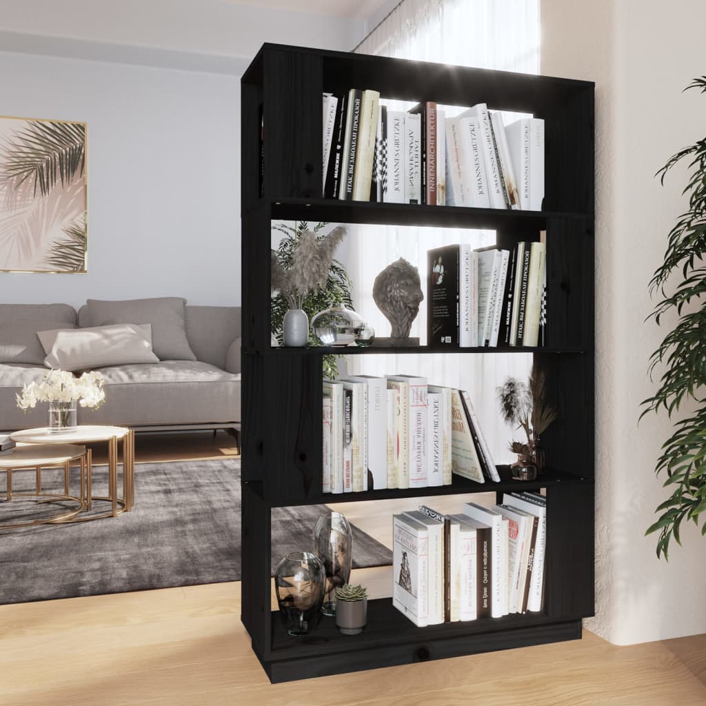 Bücherregal/Raumteiler 80x25x132 cm Massivholz Kiefer