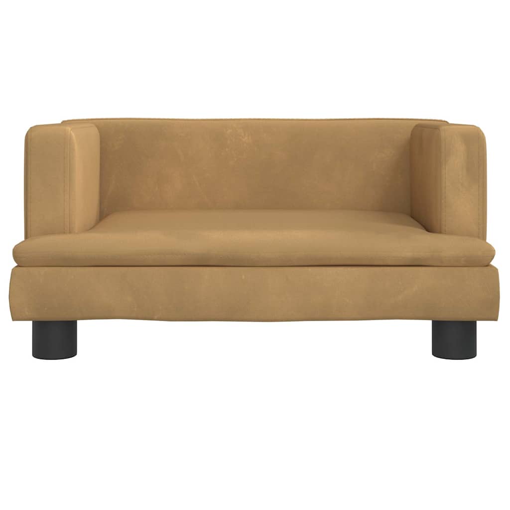 Hundebett Blau 80x45x30 cm Samt