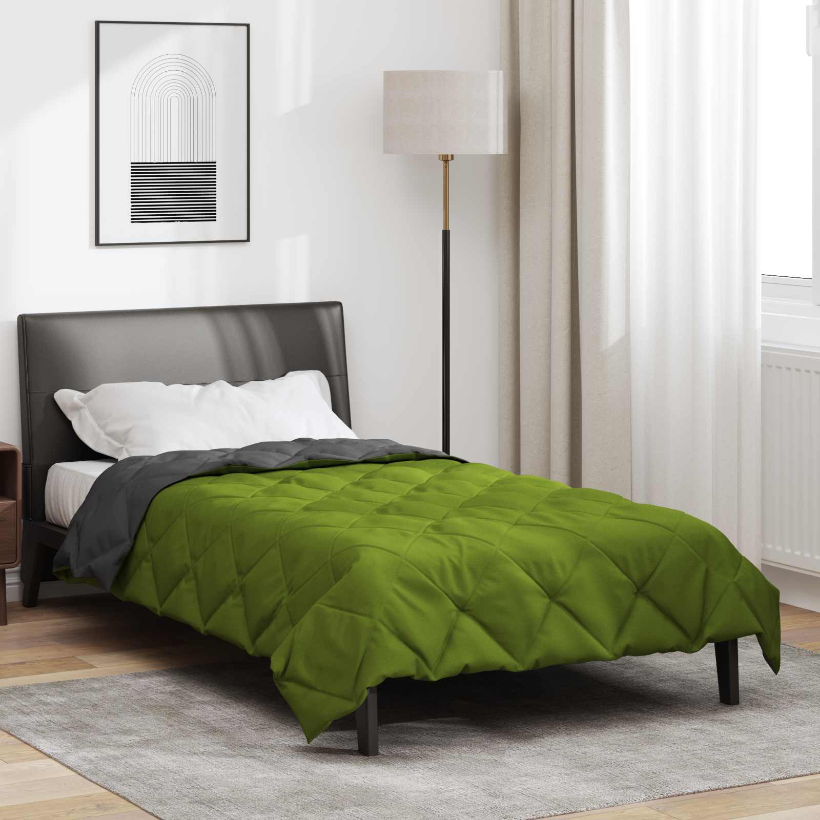 Sommerdecke Anthrazit 200 x 135 cm Mikrofaser