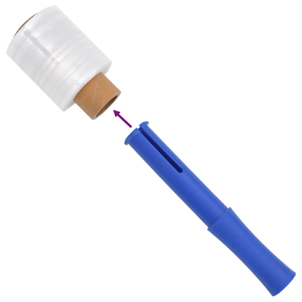 Stretchfolie mit Griff 10 Stk. Transparent 23 μm 50 cm x 150 m