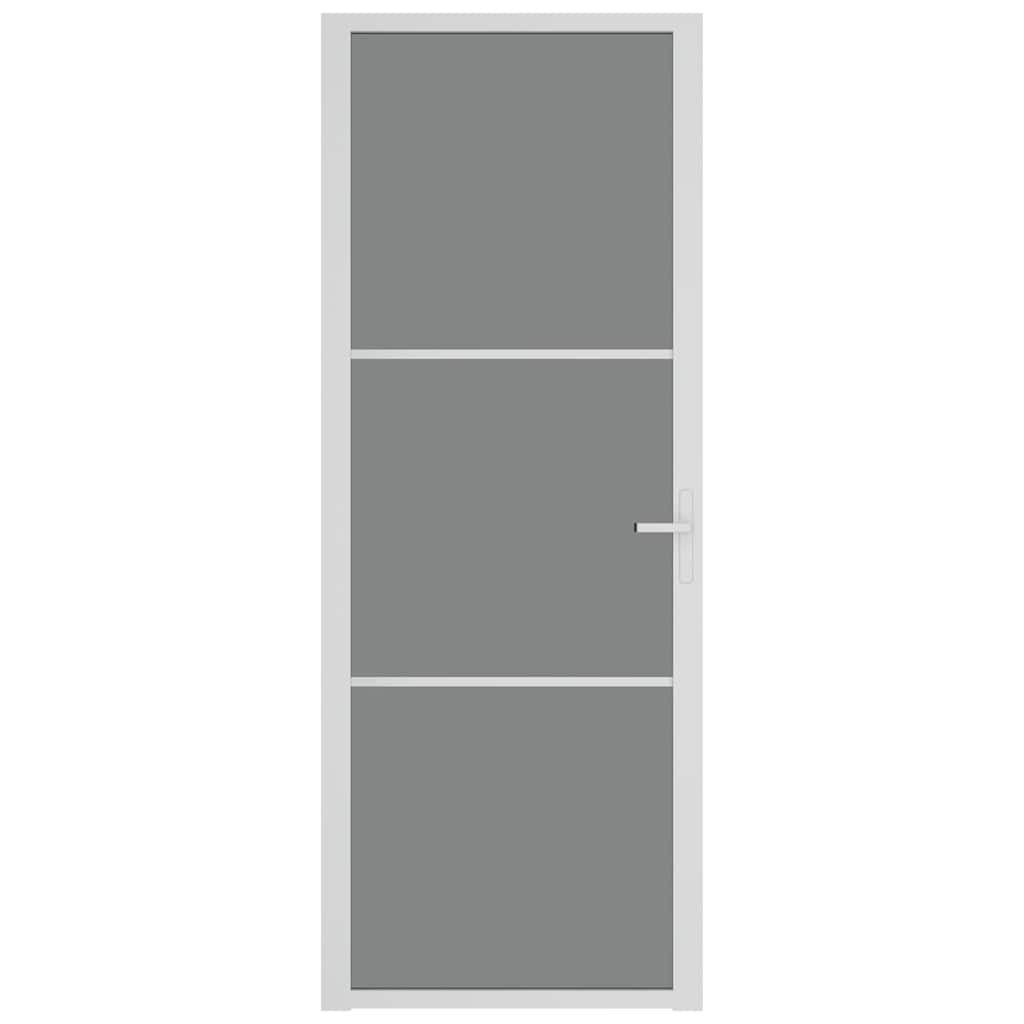 Innentür ESG Glas und Aluminium 76x201,5 cm Schwarz