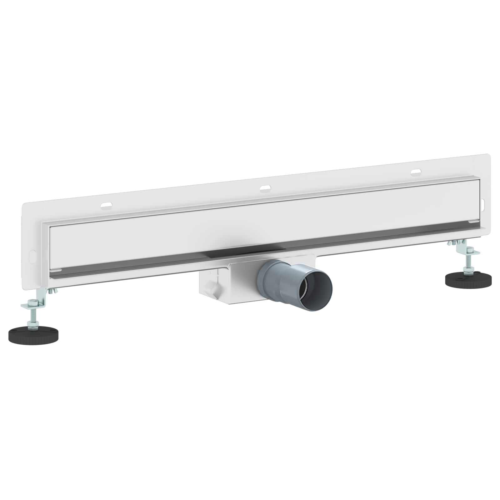 Wandmontierter Duschablauf Silber 50 cm Edelstahl 304