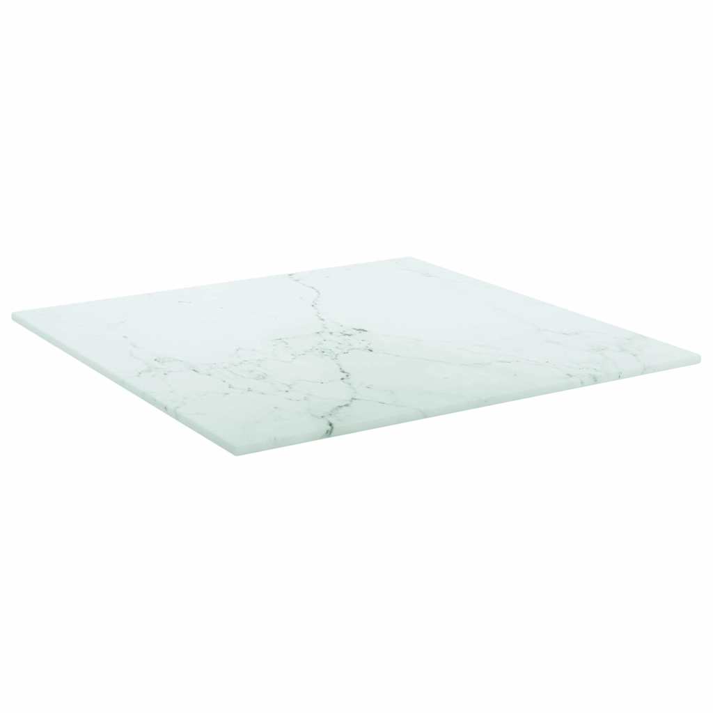 Tischplatte aus gehärtetem Glas quadratisch 700x700 mm