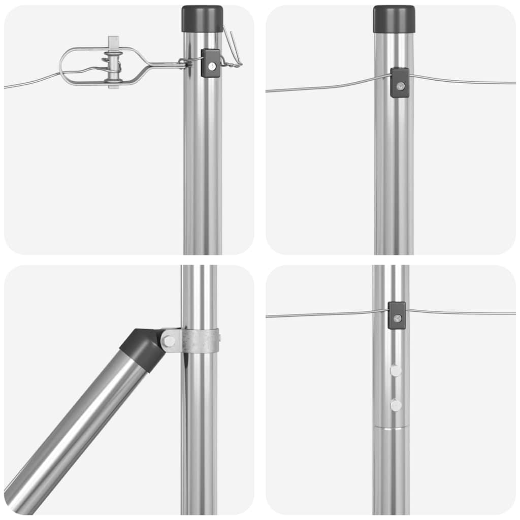 Zaunpfosten mit Einschlaghülse 26 Stk. Grün