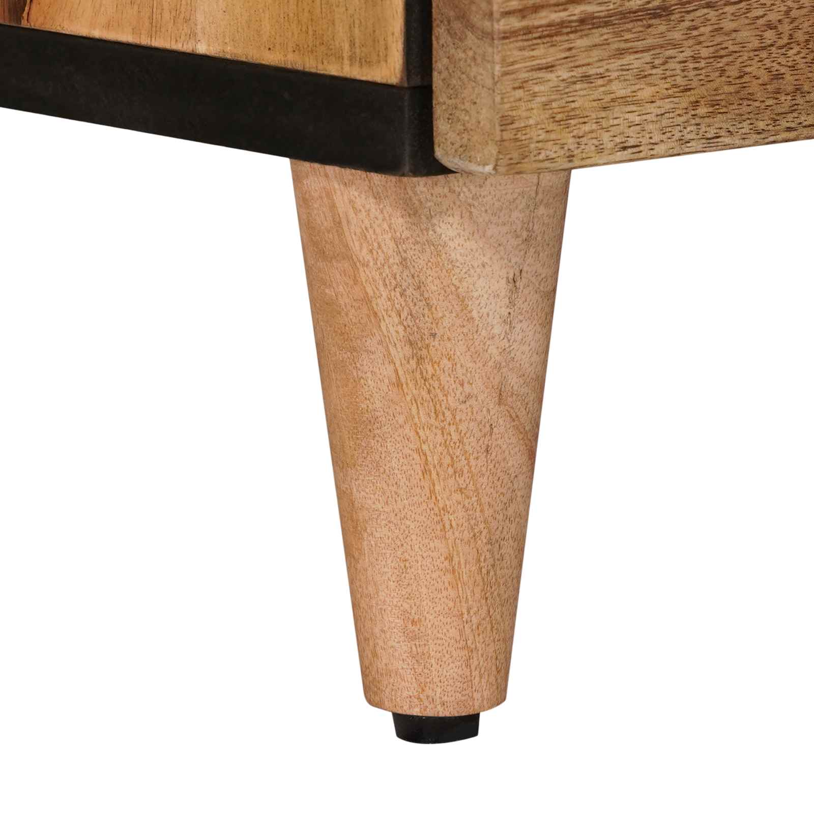 Nachttisch Braun 50 x 33 x 62 cm Massivholz Mango