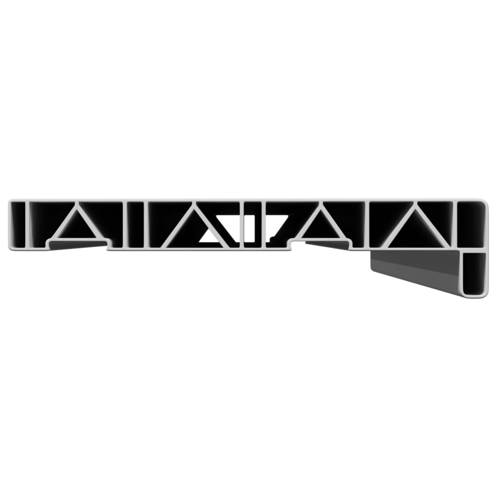Fensterbank Weiß 60 x 10 x 4,5 cm PVC