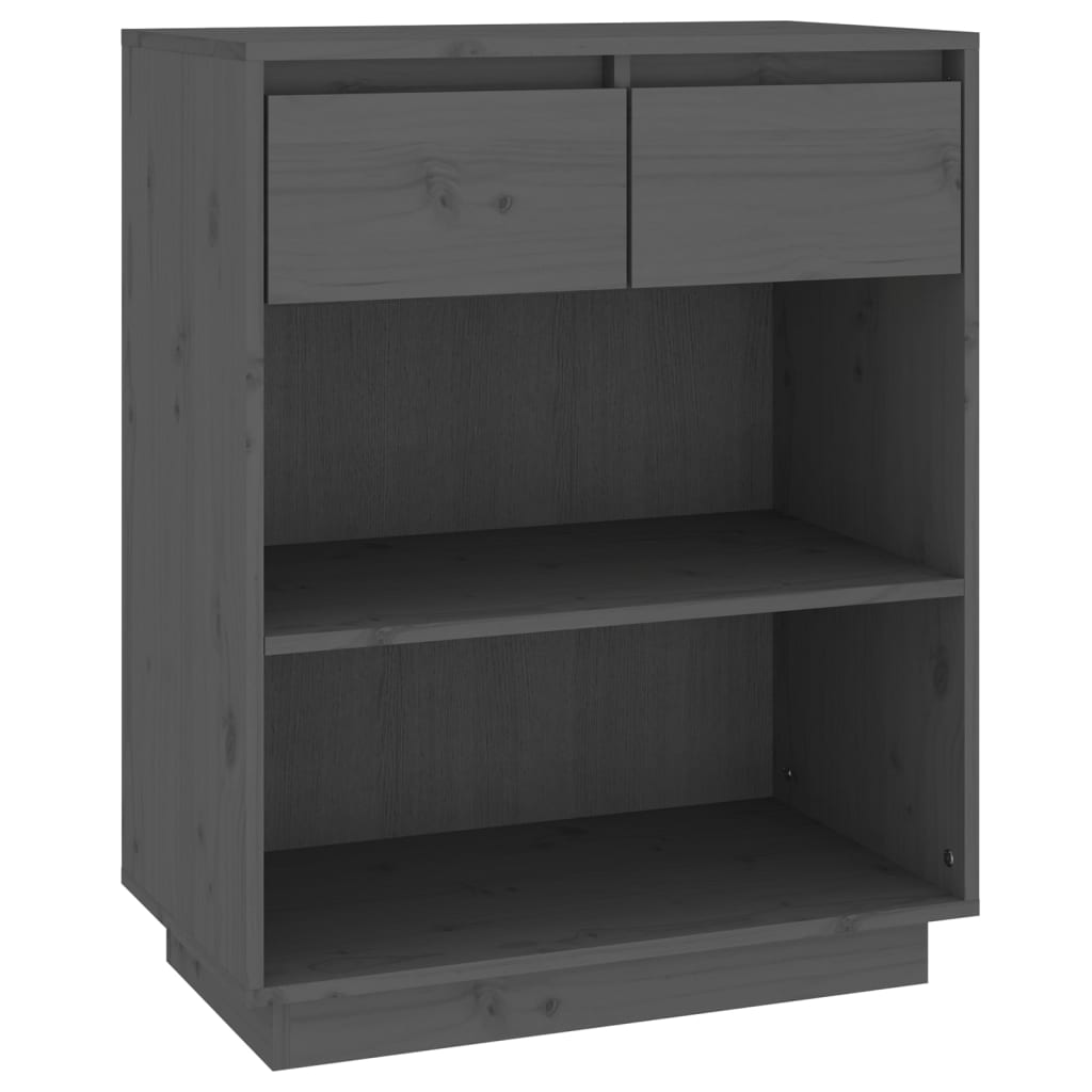 Beistellschrank 60x34x75 cm Massivholz Kiefer