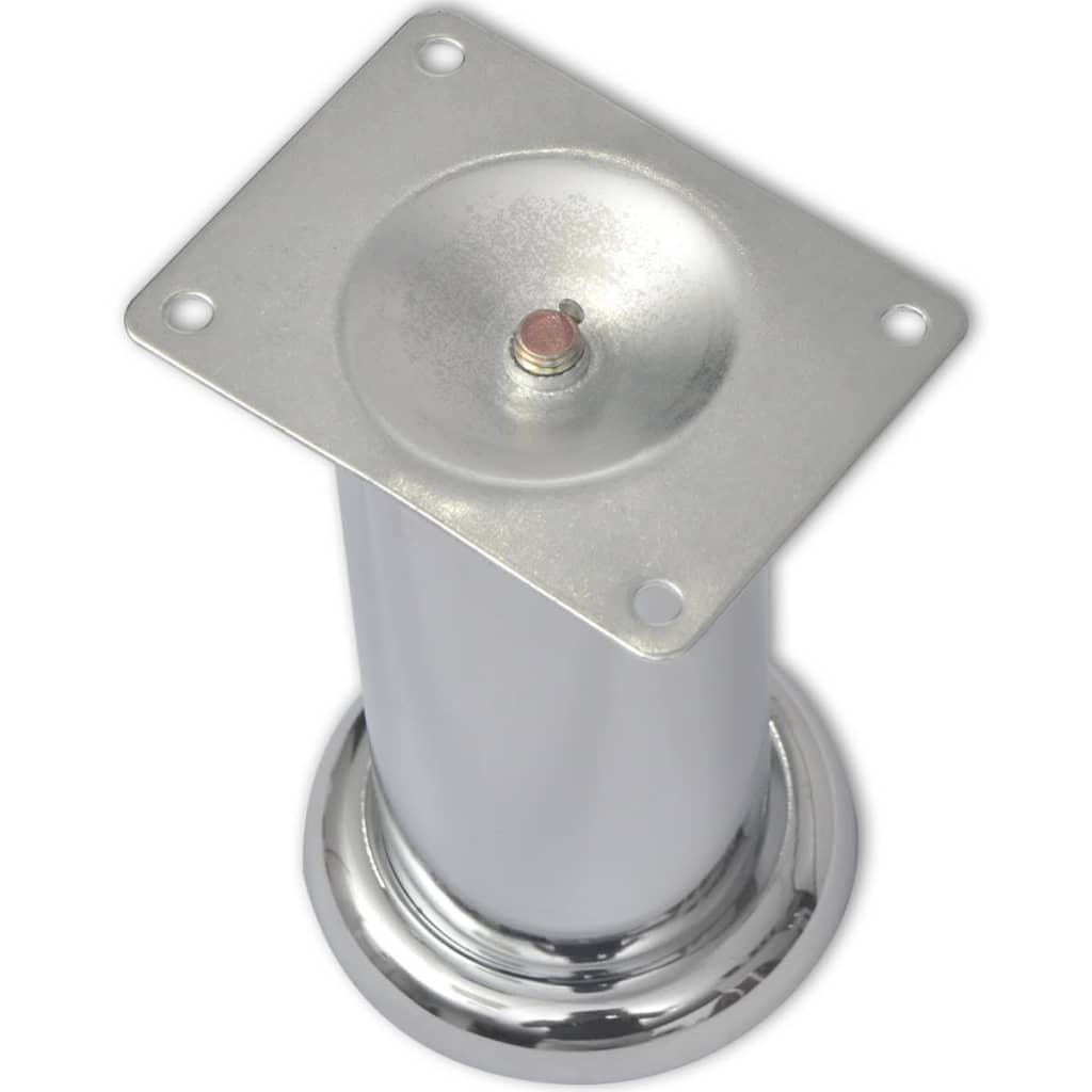 Sofabeine 8 Stk. Rund Chrom 180 mm