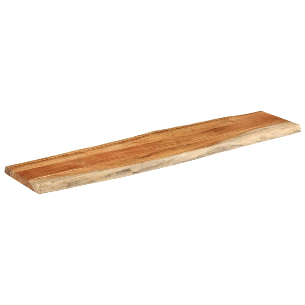 Tischplatte 40x40x2,5 cm Rechteckig Massivholz Akazie Baumkante