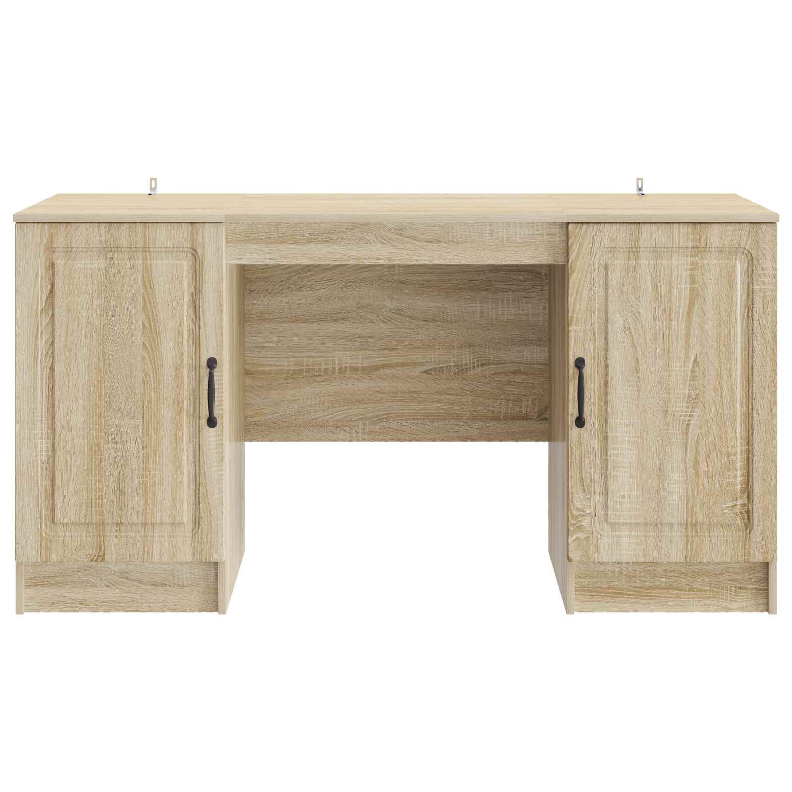 Schreibtisch mit Regal Schwarz 142,5 x 50 x 75 cm Holzwerkstoff