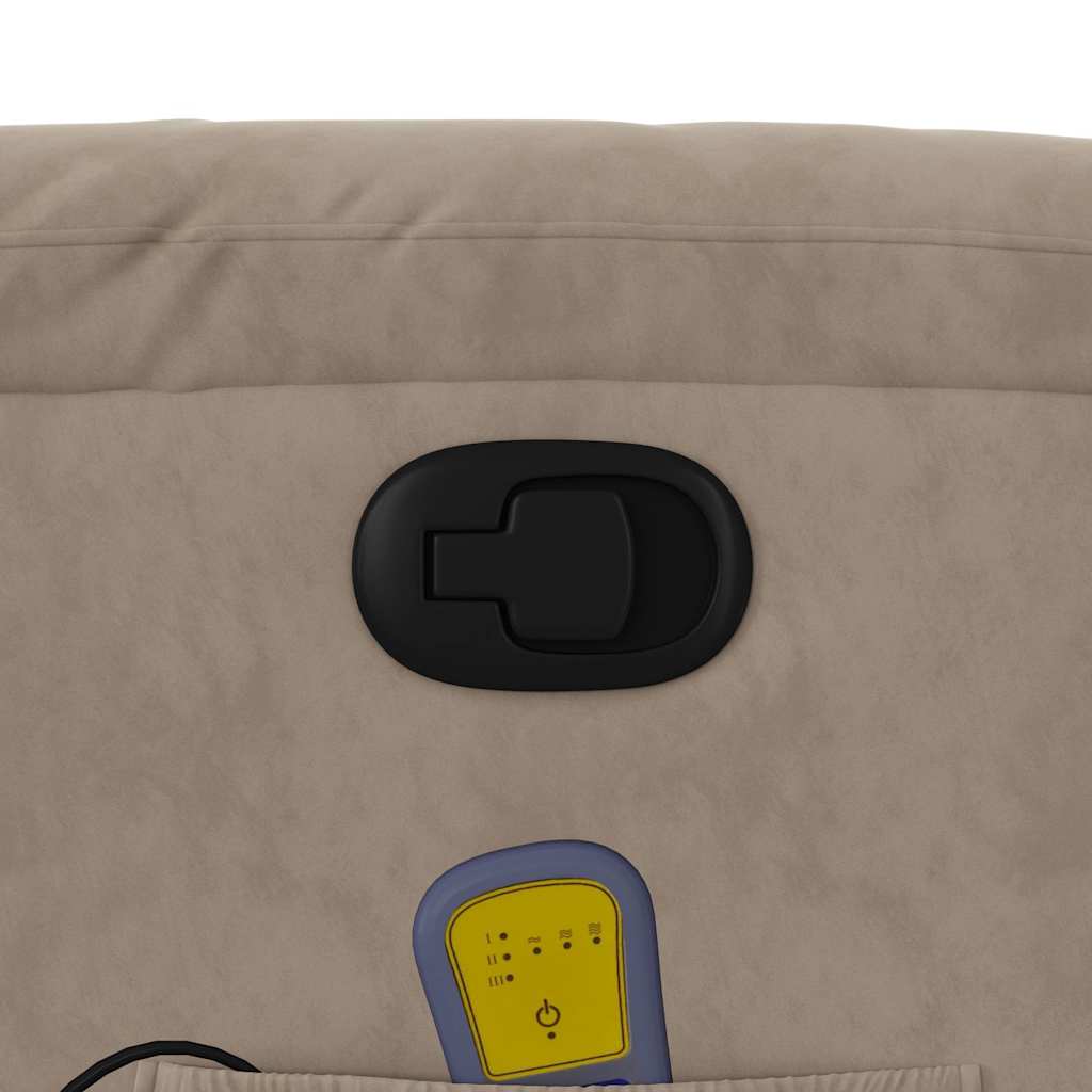 Relaxsessel Elektrisch Braun Mikrofasergewebe