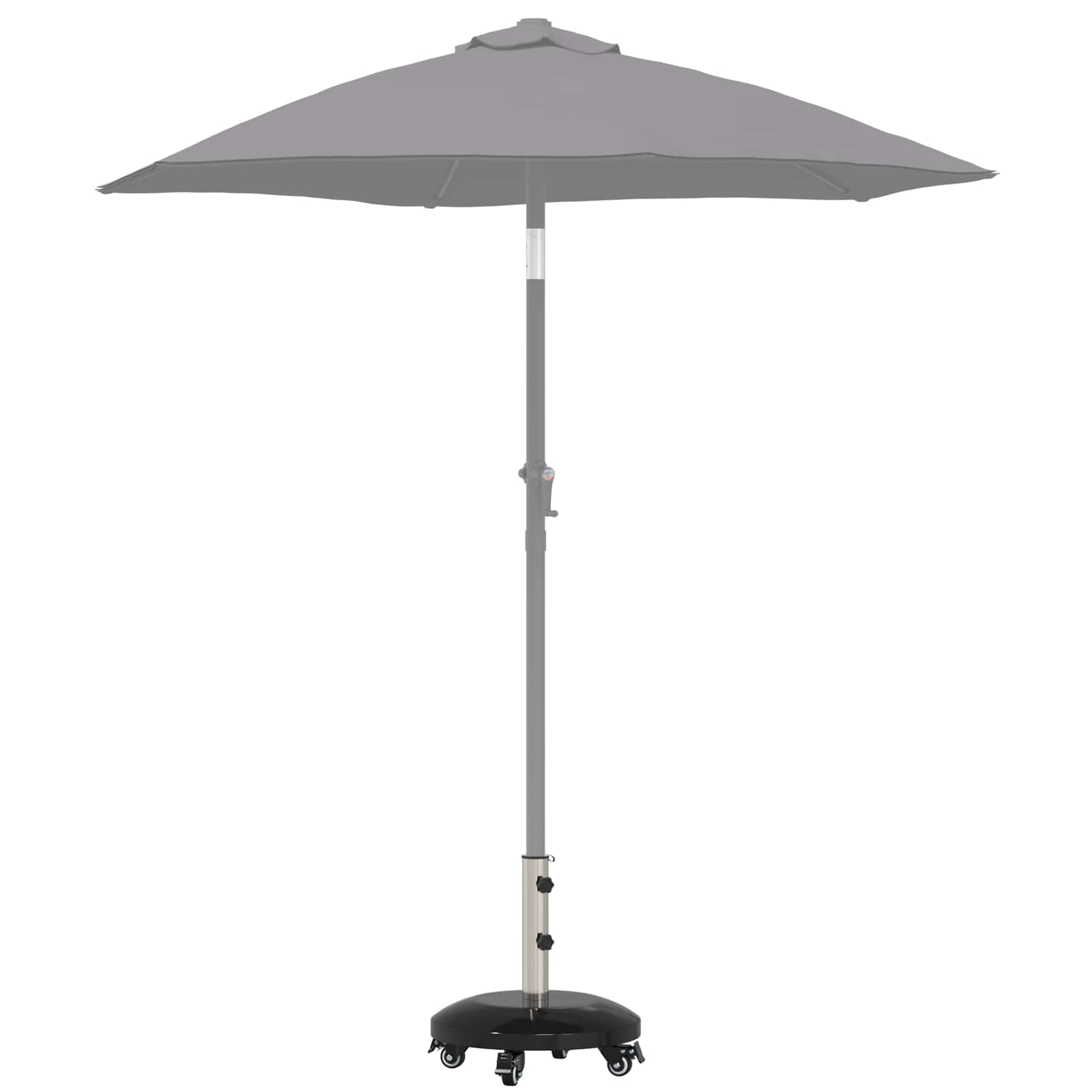 Parasolbasis für 40-50 mm Pole 26.75 kg Schwarz
