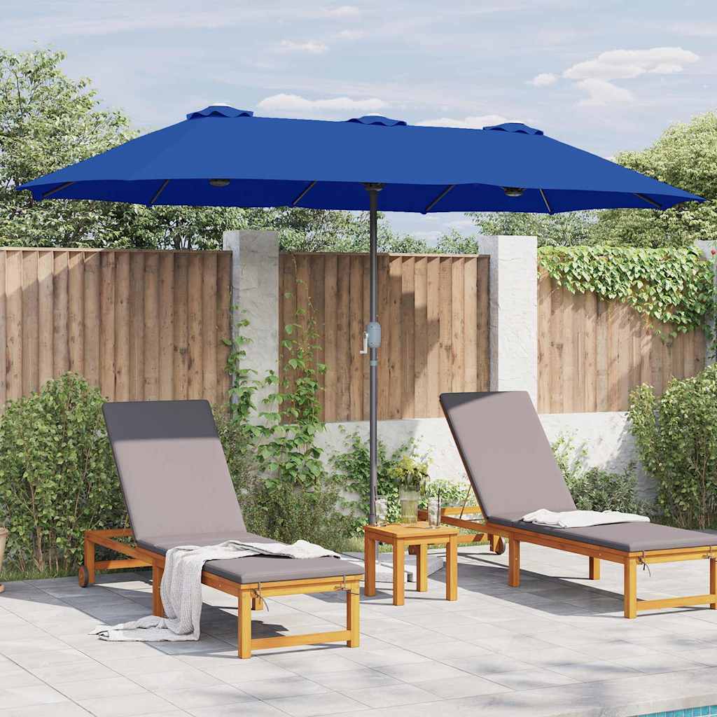 Garten-Sonnenschirm Sand 370 x 197 x 239 cm