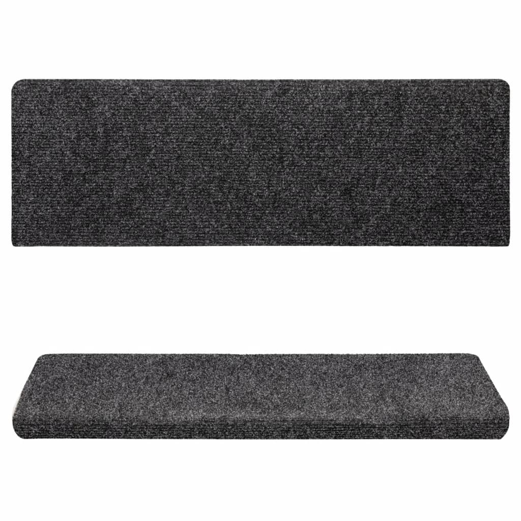 Stufenmatten Selbstklebend 15 Stk. 65x21x4 cm Hellbraun Rechteckiger Rand