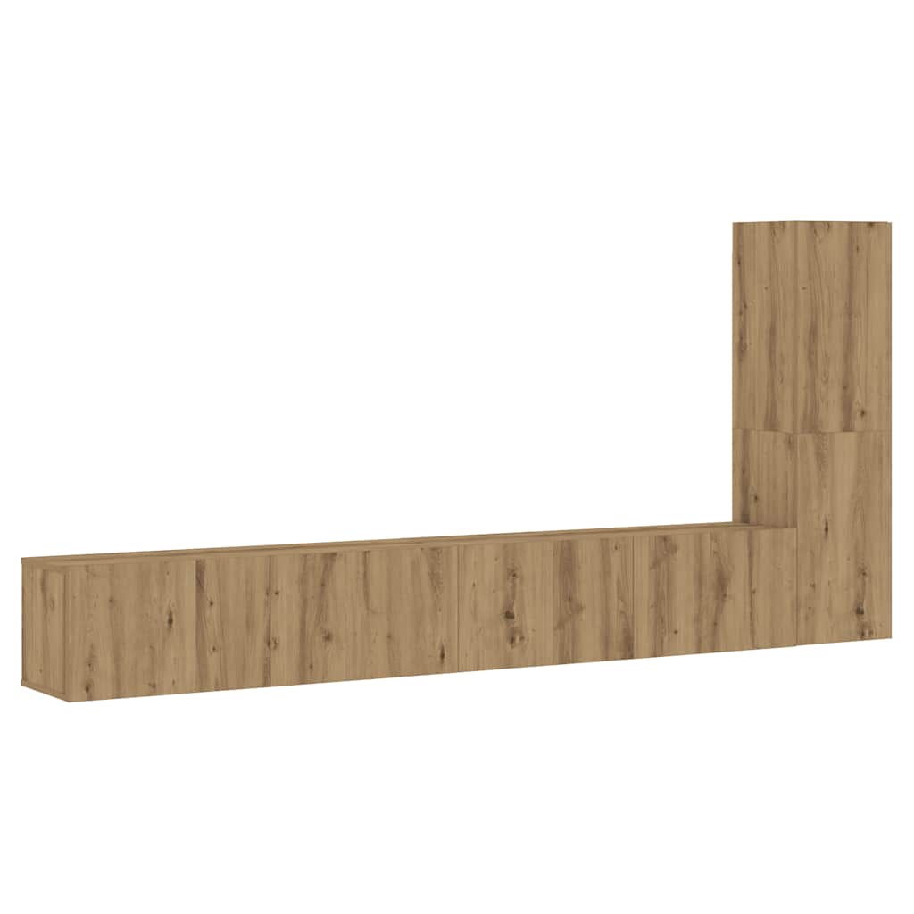 3-tlg. TV-Schrank-Set Weiß Holzwerkstoff