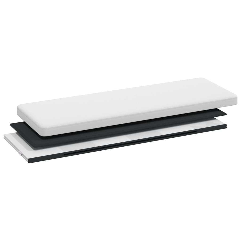 Faltbare Sitzbank mit Stauraum Weinrot PVC