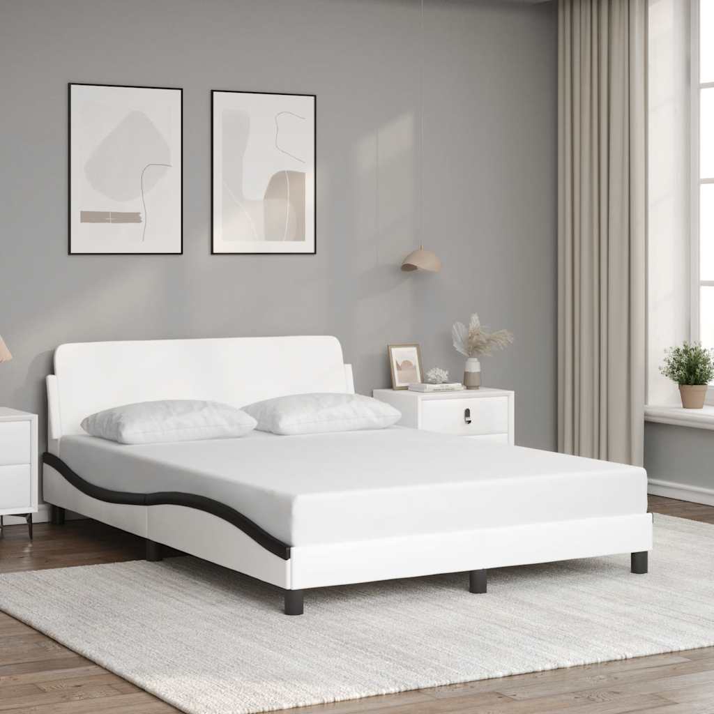 Bettgestell "Dover" Schwarz 80x200 cm Kunstleder