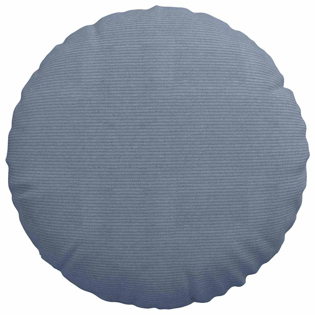Sitzkissen 2 pcs Hellgrau Ø30 x 13 cm Cordstoff