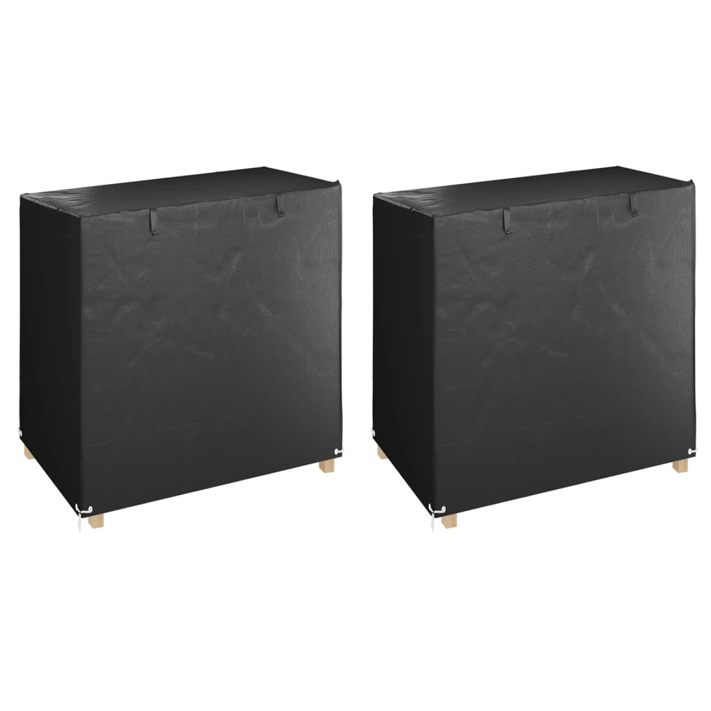Hollywoodschaukel-Abdeckungen 2 Stk. 10 Ösen 255x145x170 cm