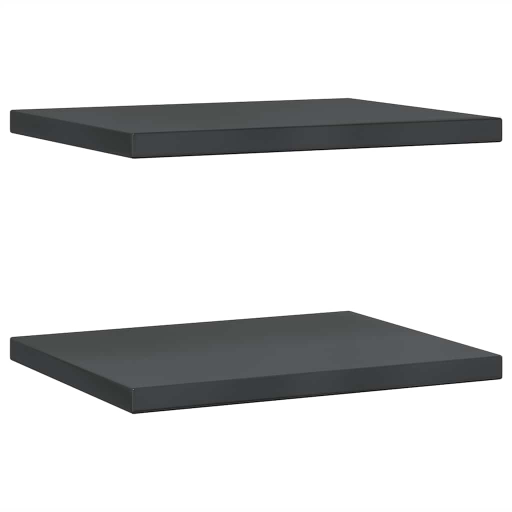 Wandregale 2 Stk. 100x40 cm Silbern Edelstahl