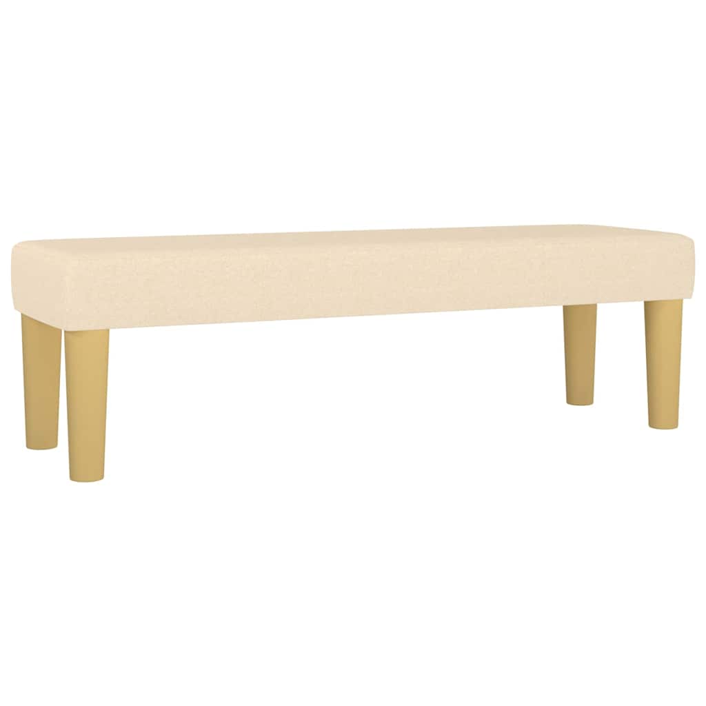 Sitzbank Hellgrau 70x30x30 cm Stoff