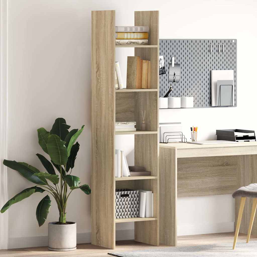 Bücherregal Weiß 40x35x180 cm Holzwerkstoff