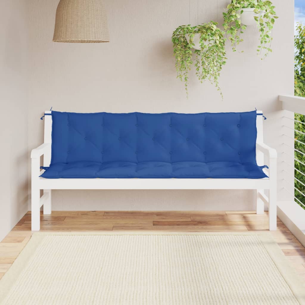 Gartenbank-Auflagen 2 Stk. Königsblau 100x50x7 cm Oxford-Gewebe