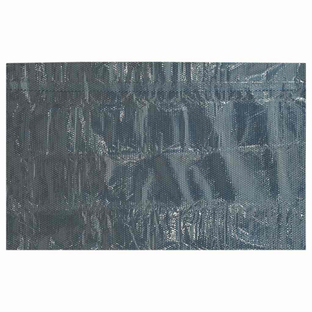 Solar Poolabdeckung 1000 x 500 cm 110 μm Quadratisch PE Schwarz
