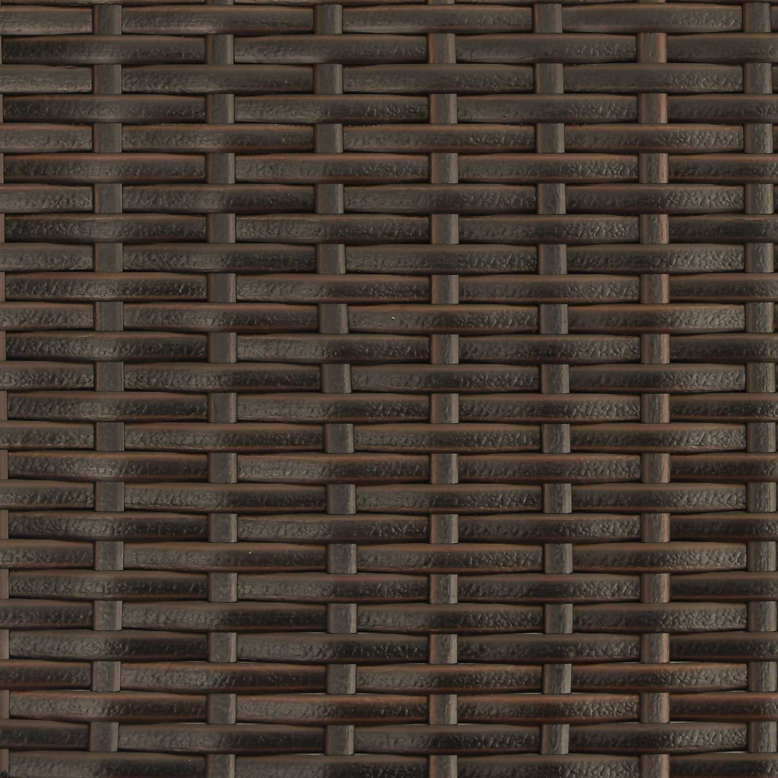 Gartenbank Schwarz 105 x 60 x 112 cm Stahl und Polyester