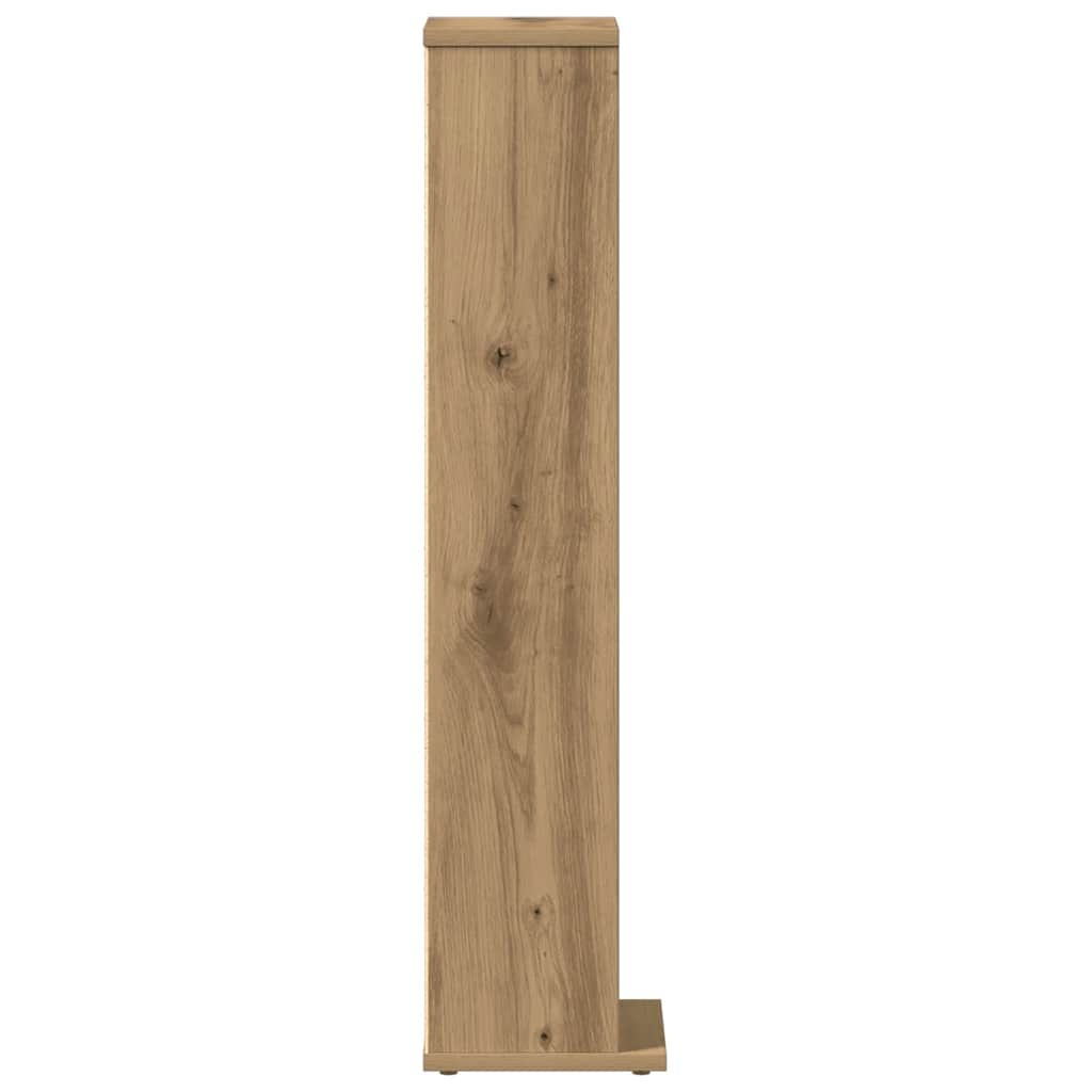 CD-Schrank Weiß 21x20x88 cm Holzwerkstoff