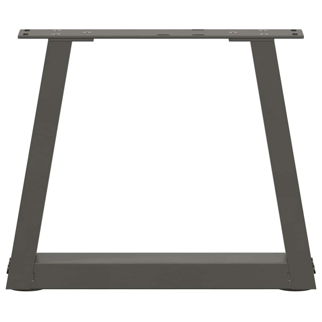 Couchtischbeine V-Form 2 Stück Schwarz 30x(30-31,3) cm Stahl