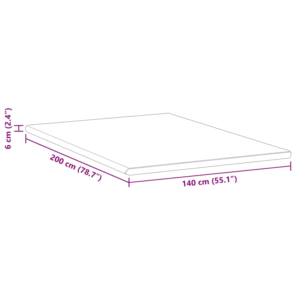 Matratzenauflage Weiß und Grün 80 x 200 cm Jacquard Stoff