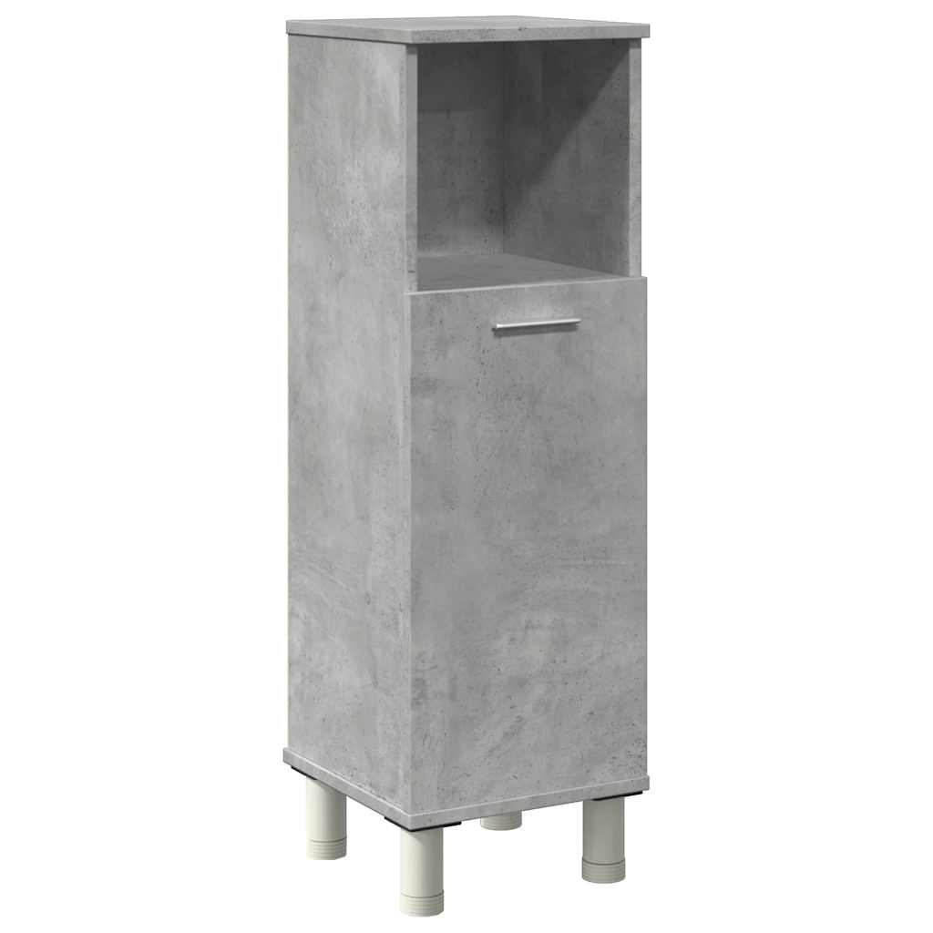 Badezimmerschrank Weiß 30x30x95 cm Holzwerkstoff