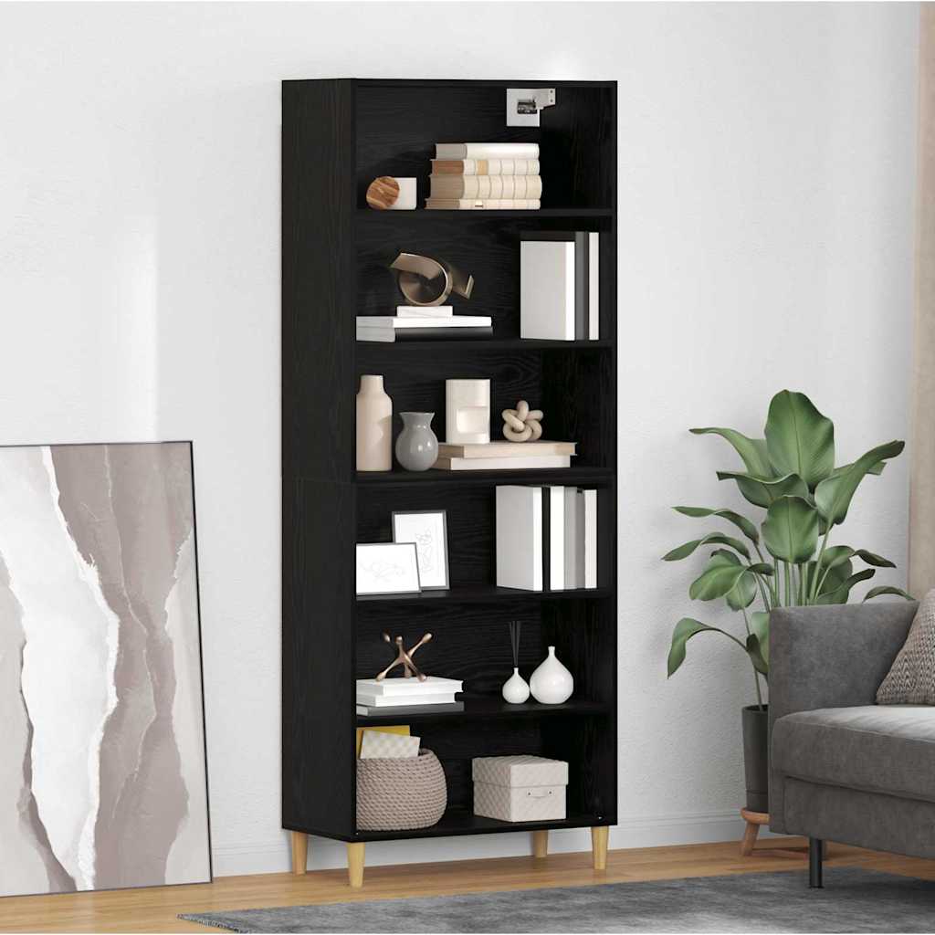 Highboard Altholz 69,5 x 32,5 x 180 cm Holzwerkstoff