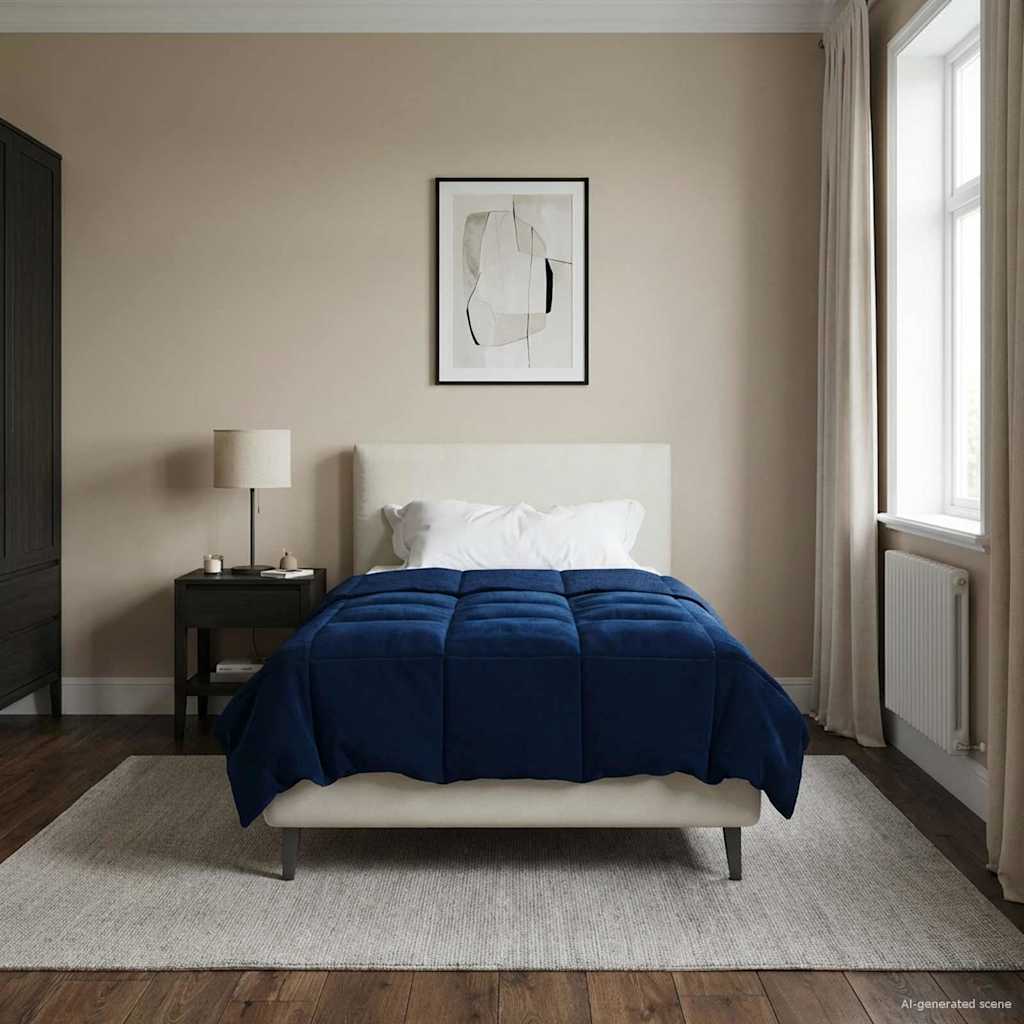 Ganzjahresbettdecke Anthrazit 135 x 200 cm Mikrofaser