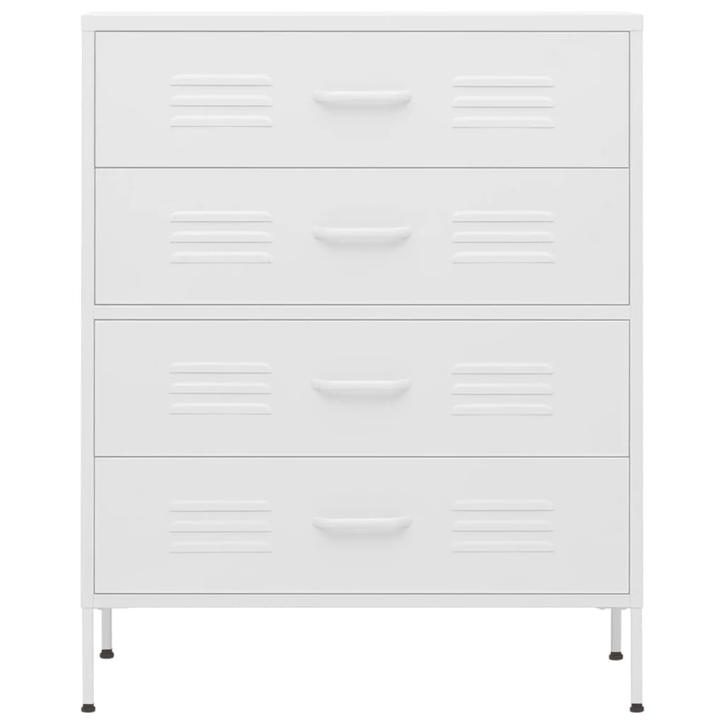 Kommode Olivgrün 80x35x101,5 cm Stahl