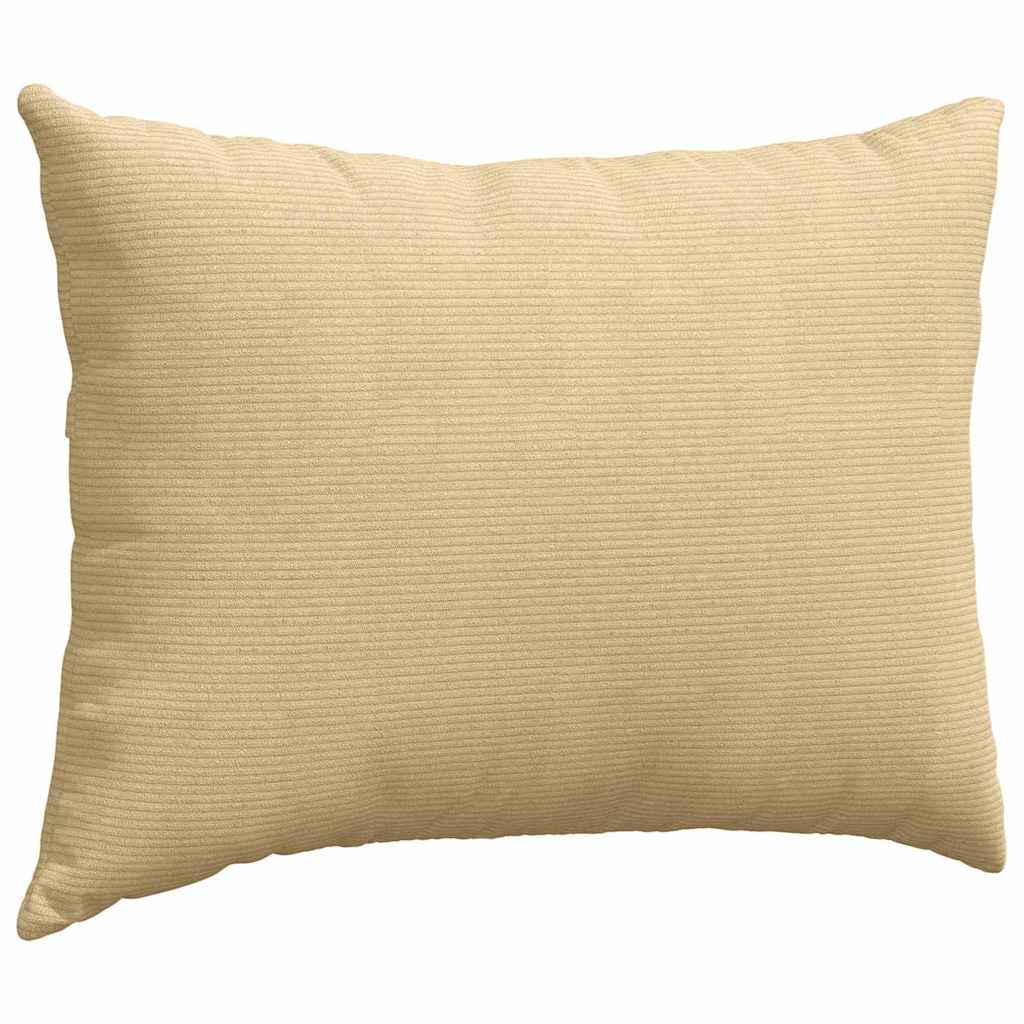 Sofakissen 2 Stück Hellgrau 50 x 30 cm Cordstoff