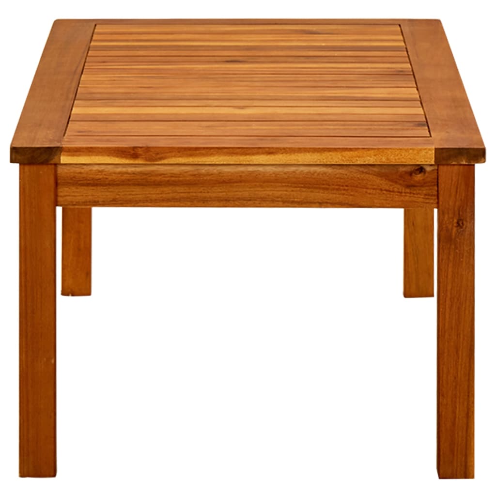 Couchtisch Helles Akazienholz 45 x 45 x 36 cm Massivholz Akazie