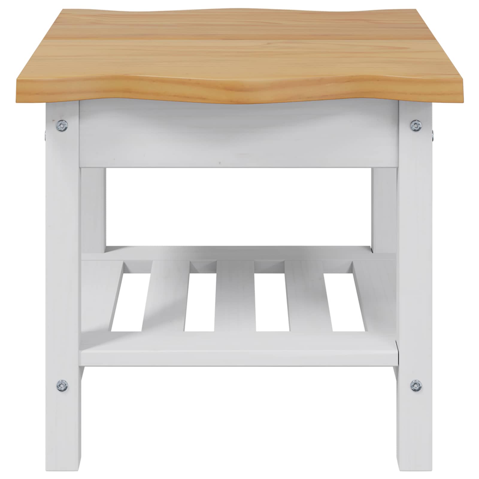 Beistelltisch mit Regal EKAI Schwarz 50 x 50 x 45,5 cm