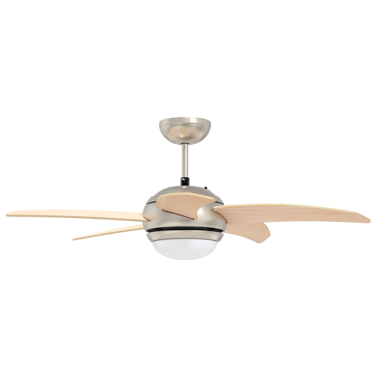 Deckenventilator mit Licht und Fernbedienung Ø 130 cm Weiß