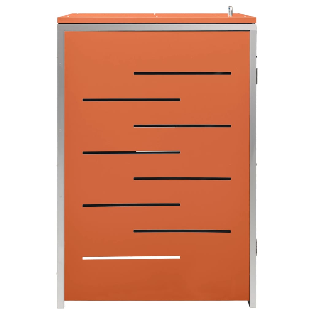 Mülltonnenbox für 3 Tonnen 207x77,5x112,5 cm Edelstahl