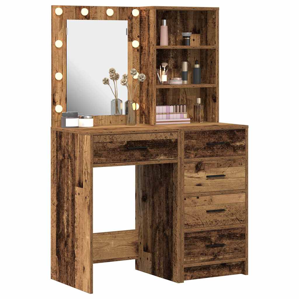Schminktisch 2 pcs Weiß 50 x 41 x 135 cm Holzwerkstoff