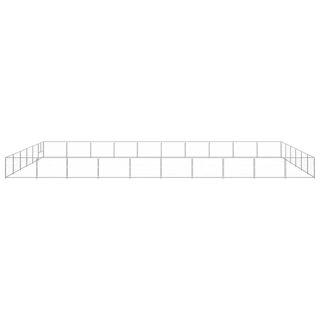 Hundezwinger Schwarz 4 m² Stahl