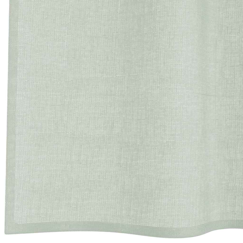 Voile Vorhänge mit Ösen 2 Stk. Apfelgrün 140x140 cm