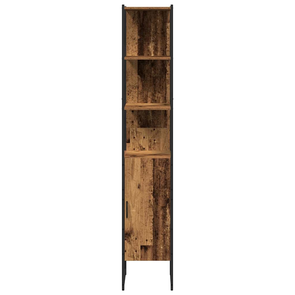 3-tlg. Badmöbel-Set Schwarz Holzwerkstoff