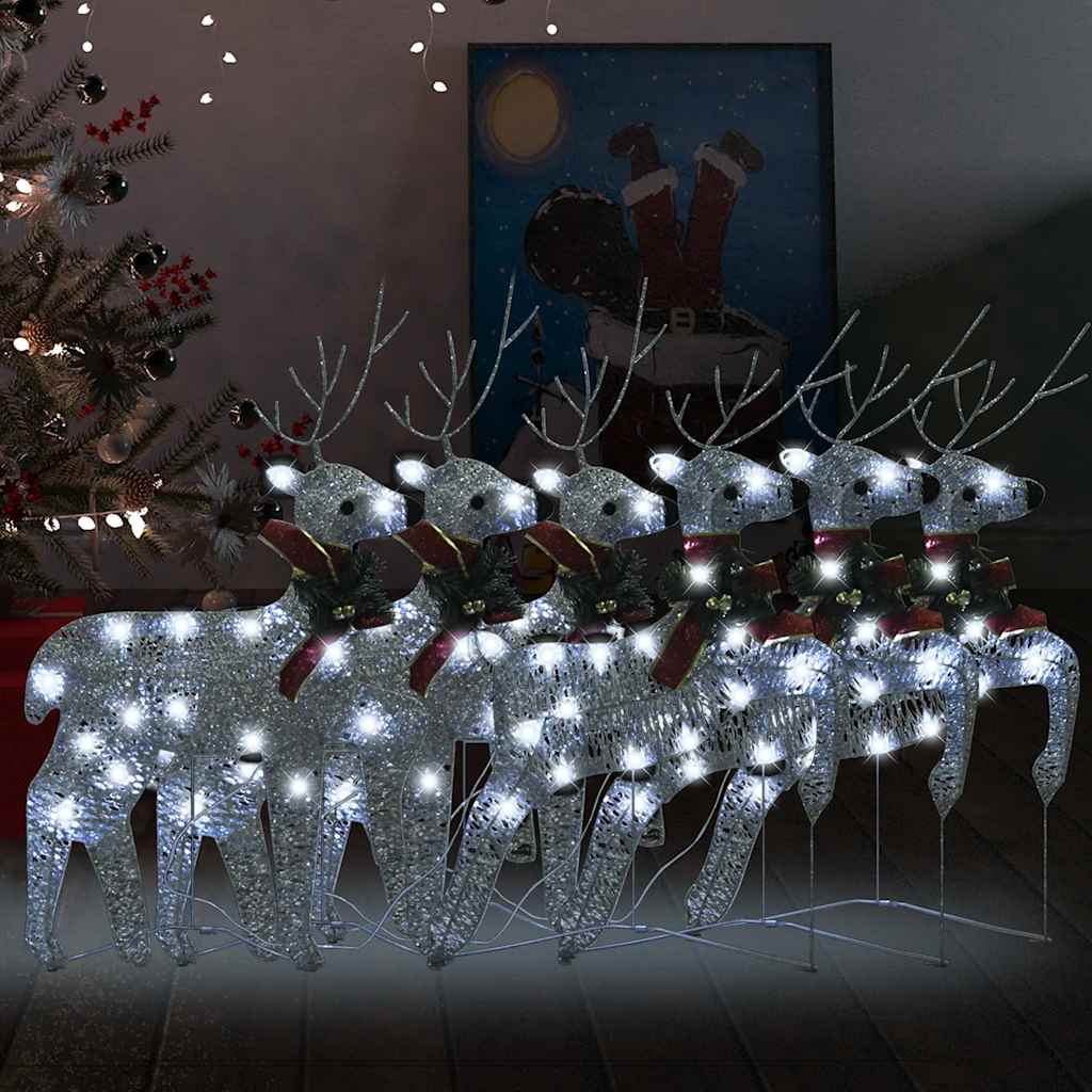 LED-Rentiere 2 Stk. Gold 40 LEDs