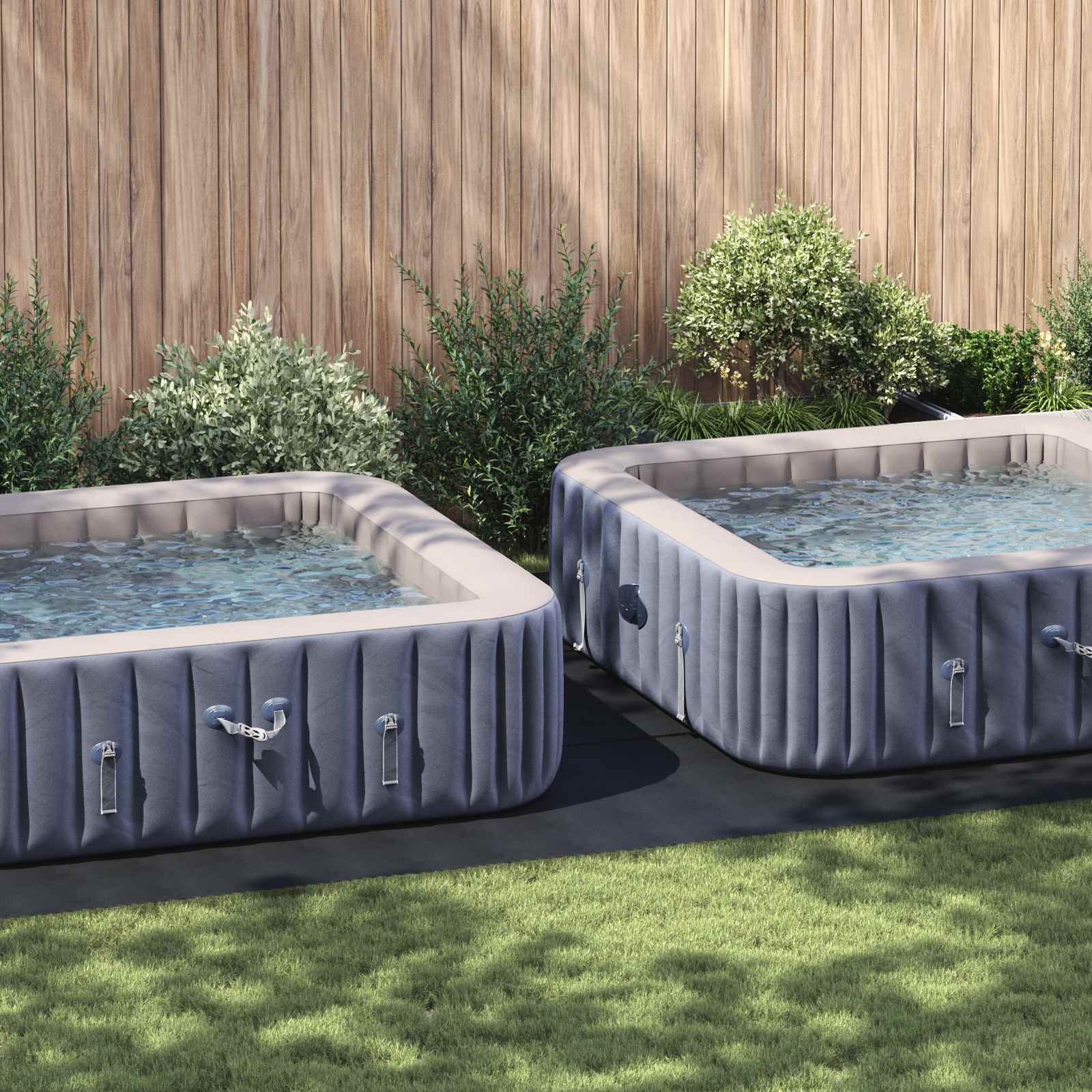 Bodenfolie für Pools Schwarz 300 x 220 x 0,1 cm Vliesstoff